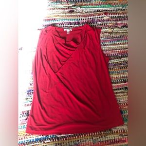 Women’s red dress top dress barn